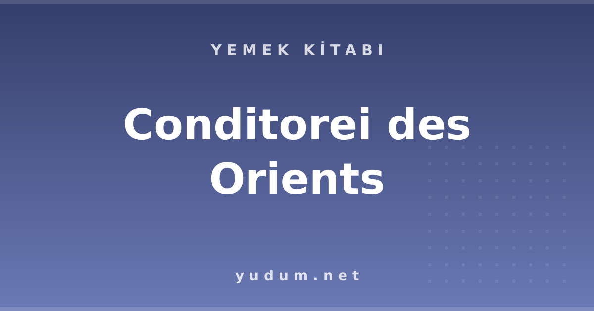 Conditorei des Orients